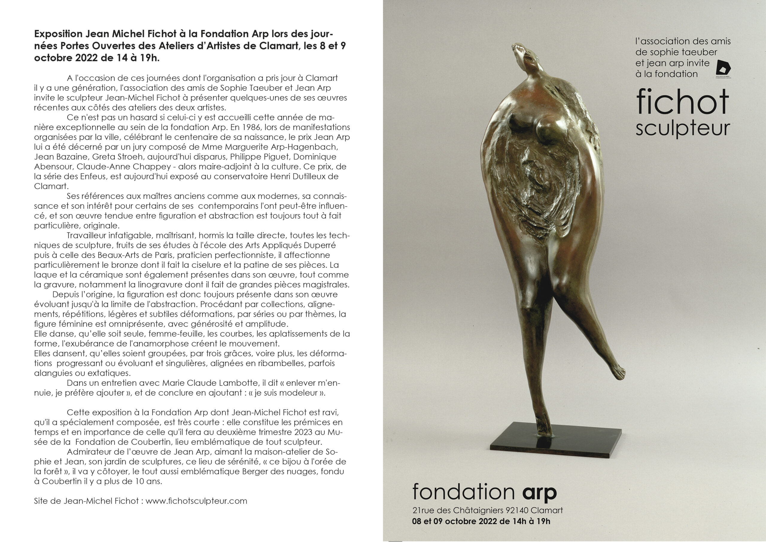 Exposition à la fondation jean Arp, 2022