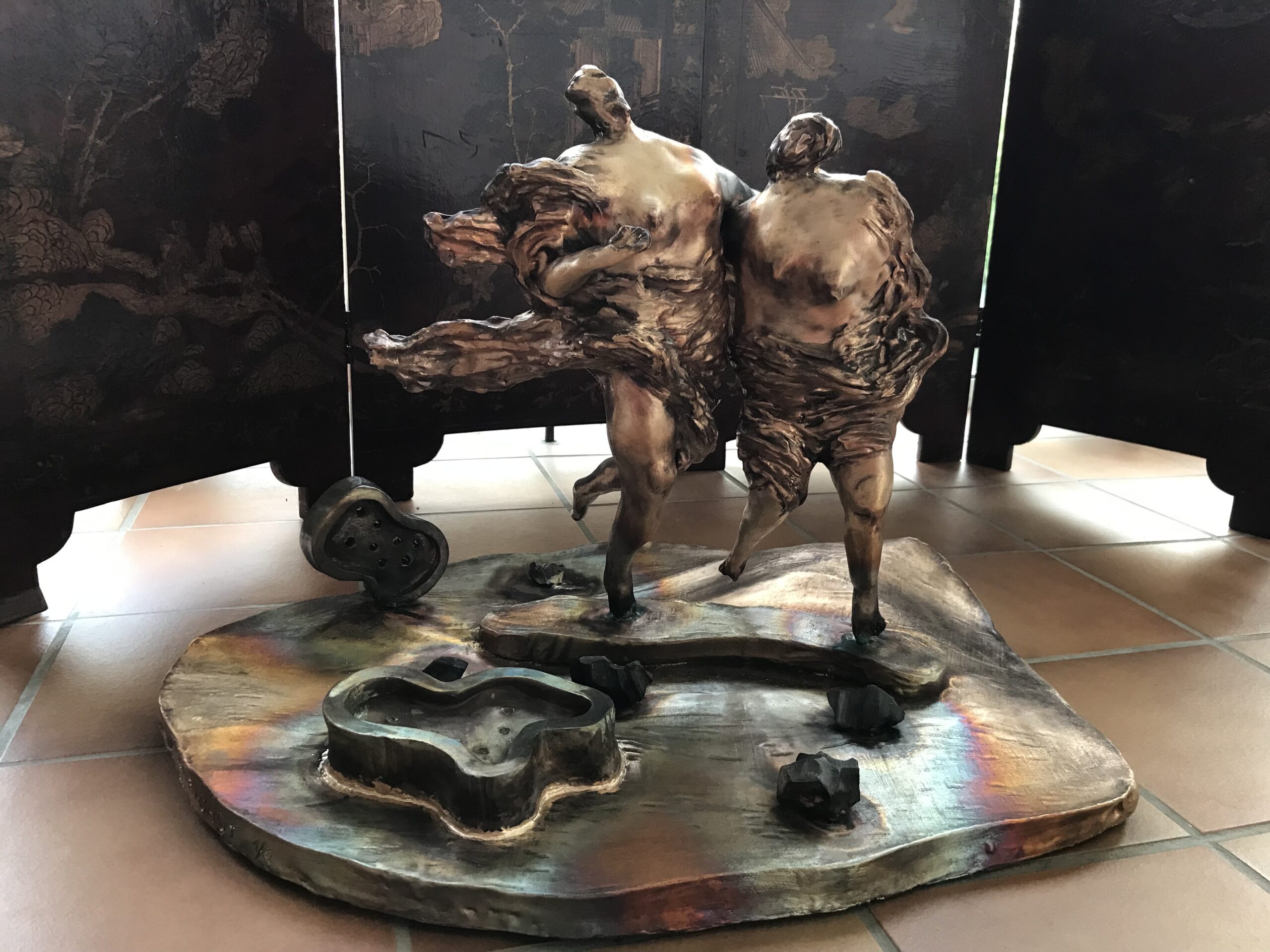 Scène n°11, la Grèce. Bronze, 2025.